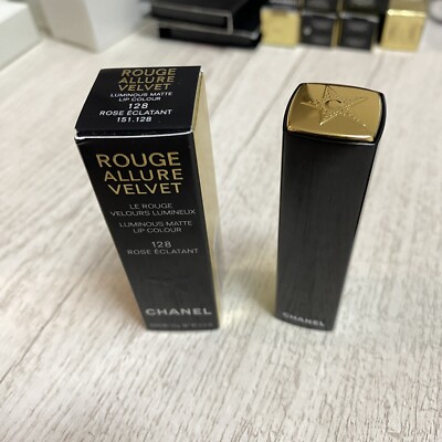 CHANEL ROUGE ALLURE VELVET LUMINOUS MATTE LIP COLOUR 128 ROSE