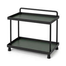 Double-Level Storage Rack Versatile Countertop Shelf Organizer Living Room