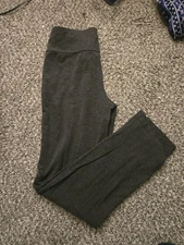 Ruby Ribbon Pants Size L Black Flare Leg Pull On Stretch