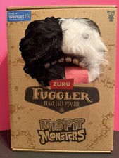 Fuggler Misfit Monsters Wide Eyed Boogah 9-Inch Black  White Plush Toy