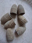 7 Dropped  69 cal. Austrian Rifle Musket Civil War Bullet Lot
