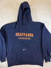 Nike Team Men's Large Navy Blue Chappaqua Lacrosse Hoodie Center Swoosh Vintage