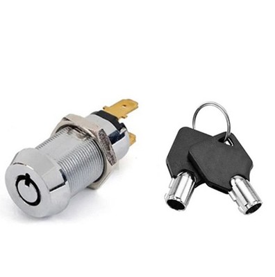 Key Switch Lock Momentary Spring Return Tubular Key Detained Keyed Alike SR