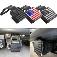 2 Usa Flag Hitch Receiver Cover Tow Trailer Tube Plug Cap 4-way Flat Insert