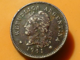 ARGENTINE 10 CENTAVOS 1941 RECHERCHEE & QUALITE TB !