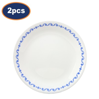 Corelle Plate Vitrelle Glass 22cm Cross Stitch Dishwasher