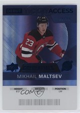 2021 Credentials 2020-21 Debut Ticket Access Blue 26/99 Mikhail Maltsev #73 0nr3