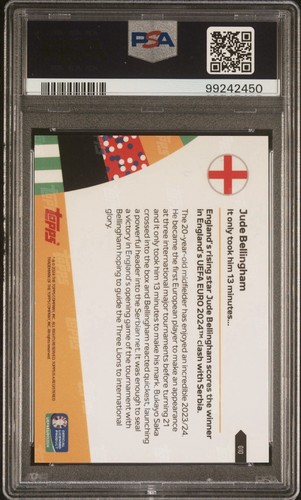 Topps Now Jude Bellingham Euro 2024 - Zdjęcie 2 z 2