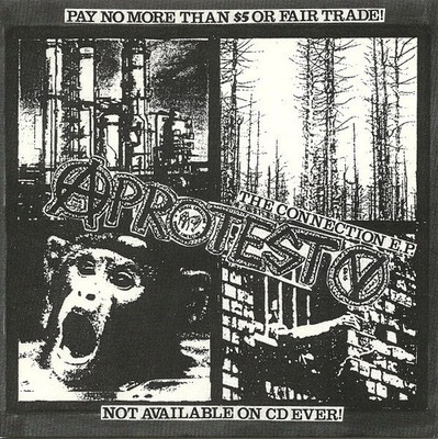 PROTEST - THE CONNECTION 7'' (1993) PROTEST HC-PUNK AUS DER SCHWEIZ / 10-TRACK EP