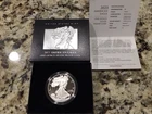 2023 1oz AMERICAN EAGLE SILVER PROOF COIN ,COA/GOP