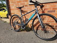 Canyon Roadlite Hybrid Bike Flat Bar XS Hydraulic Disc Grey/Blue