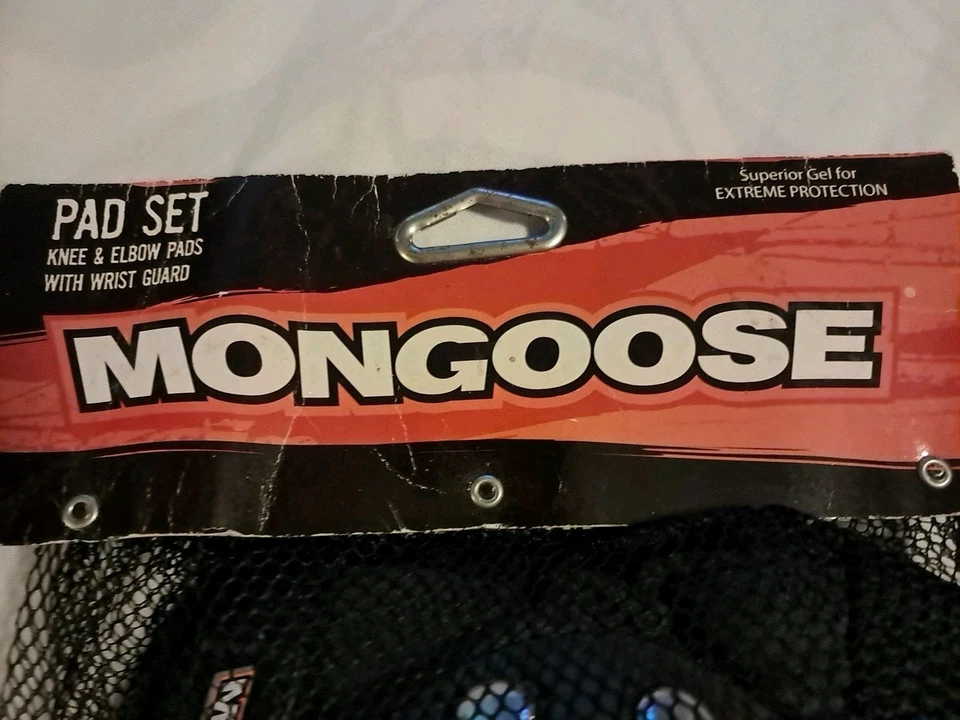 6 Piece Youth Mongoose Gel Knee Elbow Wrist Pad Set BMX Skateboard NEW - Image 3 of 4
