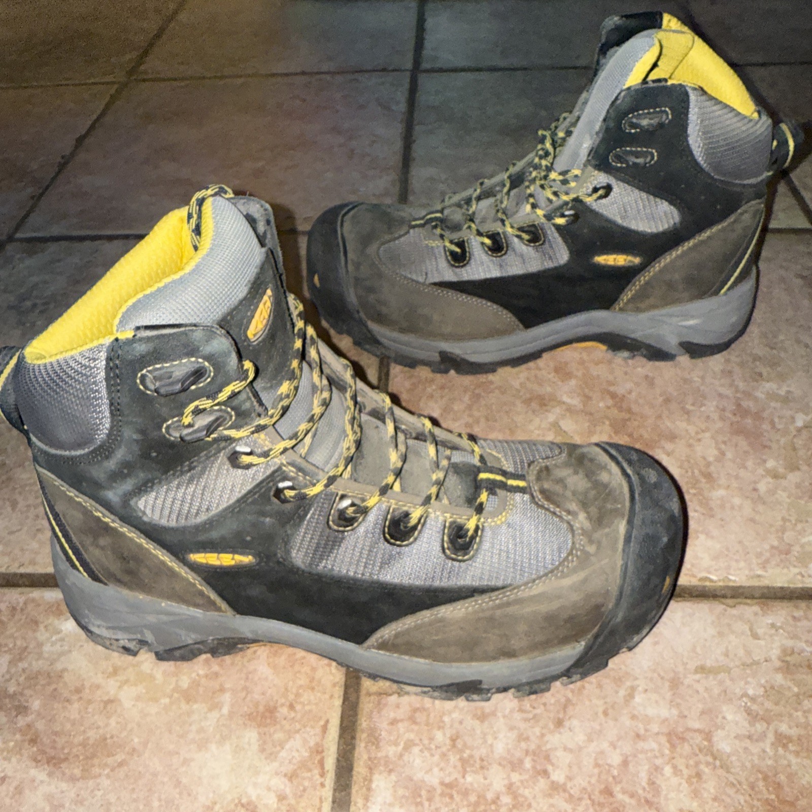 Stivali da lavoro Keen Dry uomo punta acciaio utility impermeabili ASTM F2413 11 taglia 13EE