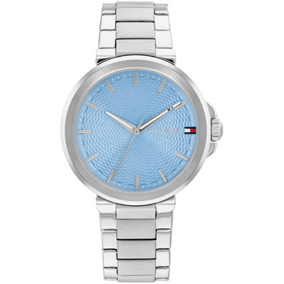 TOMMY HILFIGER Damenuhr Lori silberfarben blau 1782777