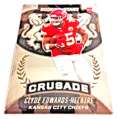 2020 Panini Rookies & Stars #CR-11 Clyde Edwards-Helaire RC Crusade Chiefs.  K28