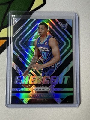 2018-19 Panini Prizm Miles Bridges Emergent Silver