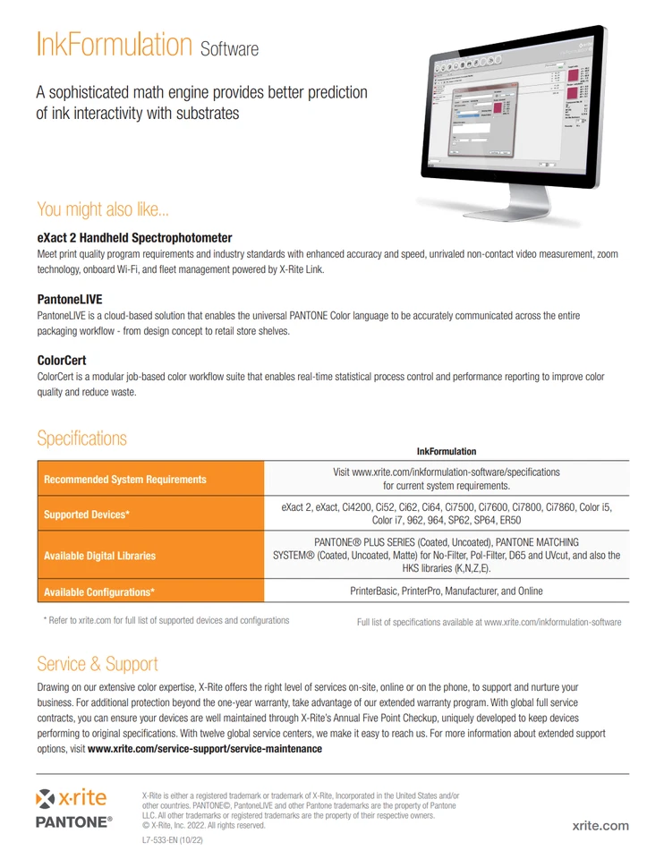 X-Rite InkFormulation 6 - BRAND NEW LICENSE OF X-RITE INK FORMULATION 6 SOFTWARE - Image 3 of 4