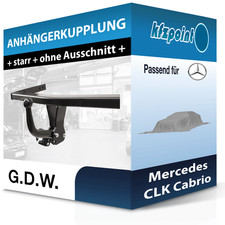 Für Mercedes CLK Cabrio 02.2003-03.2010 G.D.W. Anhängerkupplung starr neu