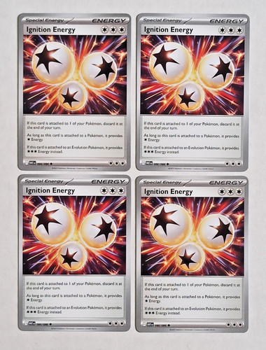 Pokémon TCG 4x Ignition Energy 086/086 White Flare Playset NM