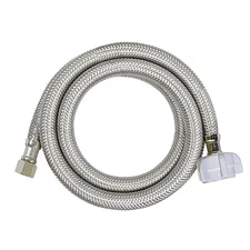 HIGHCRAFT 24 Inch Flexible Toilet Water Supply Line Braided Stainless Steel T...