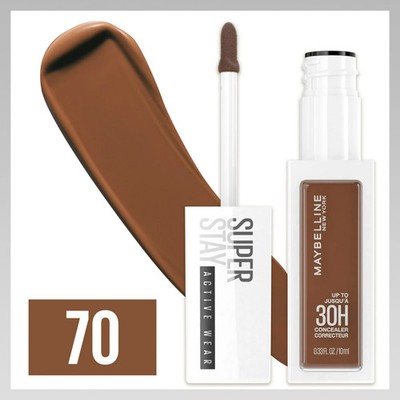 Lot of 2 Maybelline Super Stay Concealer 30HR Long Wear 70-Deep Bronze 0.33fl oz