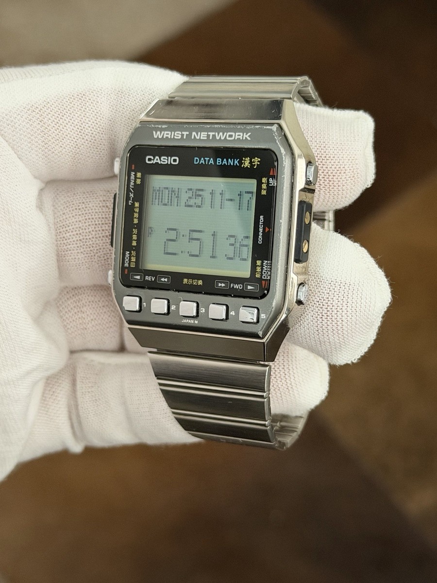 Rare Vintage Casio DKW-100 Wrist Network Data Bank Men's Digital
