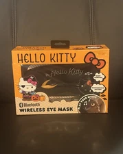 Hello Kitty Sanrio HALLOWEEN Bluetooth Wireless Eye Mask Black 2024