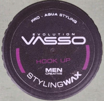 Vasso Evolution Men Hook Up Pro Aqua Styling Wax 5oz 150ml Exp 05/2028