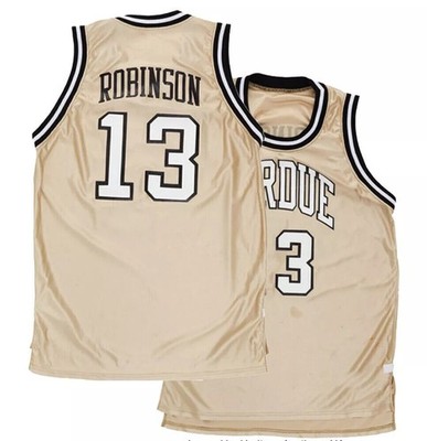 Throwback Glenn 'Big Dog' Robinson #13 Basketball Jersey All Stitched Golden