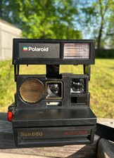 Vintage Polaroid Sun 660 Autofocus Instant Camera, Tested