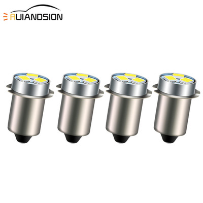 4Stück PR2 P13.5S LED SMD Fackellicht Taschenlampe Lampe Weiß 3V/4.5V/6V/12V/18V