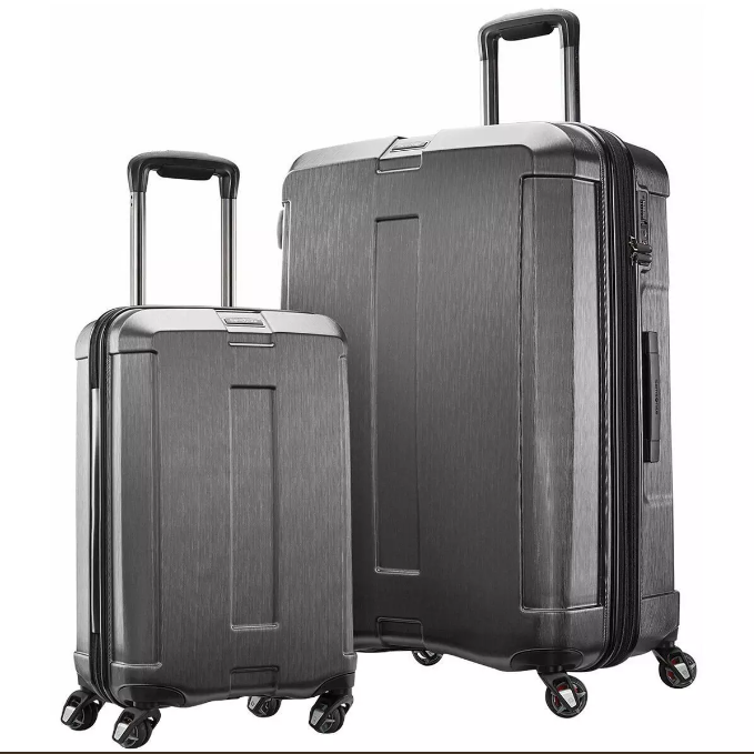 Samsonite Carbon Elite 2.0 Grey Suitcase 2 Pieces Set, Full size and Carry-on