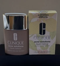 Clinique Acne Solutions Liquid Makeup 06 Fresh Sand (M) 1 fl.oz/ 30 ml NIB