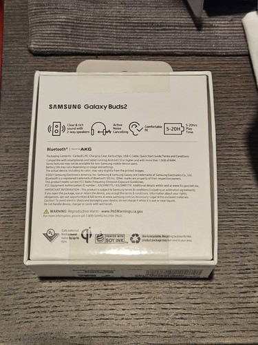 Samsung Galaxy Buds 2 True Wireless Bluetooth Earbuds - NEW & SEALED - Picture 2 of 3