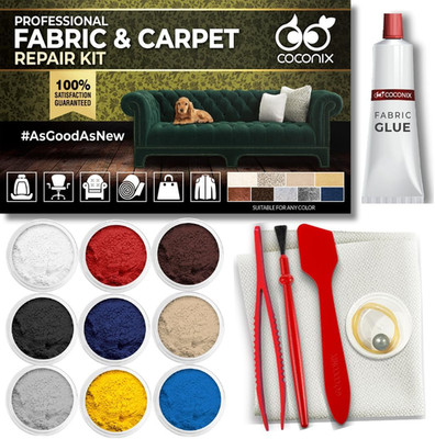 COCONIX Fabric & Carpet Repair Kit | Fix Tears, Holes, and Burns on Fabric and C