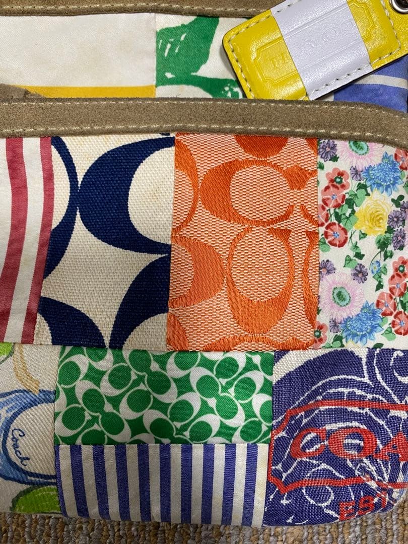 COACH Patchwork Design Shoulder Bag - image 2