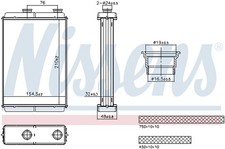NISSENS Wärmetauscher Innenraumheizung 707285 für FIAT PUNTO 16V 188 233 235 253