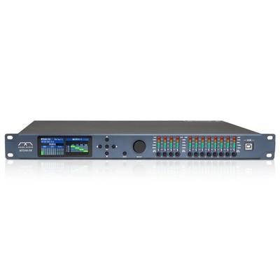Sound Town 4x8 FIR DSP Speaker System Processor with Display Dante/AES MTD48-D8