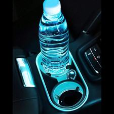 2pcs Led Solar Cup Pad Car Light Cover Interior Decoration Car Light Accessories