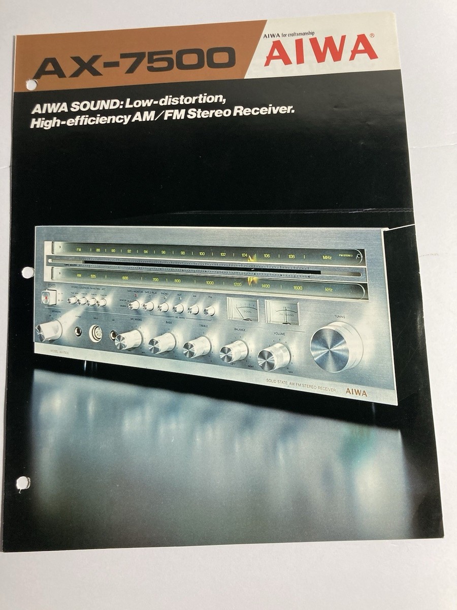 AIWA AX-7500 Low Distortion High-efficiency AM/FM Stereo Receiver