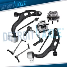 10pc Front Wheel Hubs Lower Control Arms Kit for Ford Police Interceptor Sedan