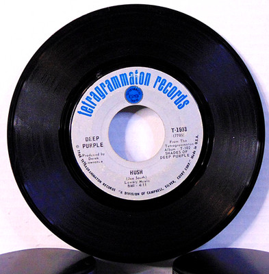 Deep Purple - Hush/One More Rainy Day - 1968 Telegrammaton Rock 45 RPM 7'' Single