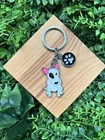Bull Terrier Dog Keyring Birthday Christmas Gift For Dog Lovers And Owners