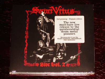 Saint Vitus: Live Vol. 2 CD 2016 Season of Mist Records USA SOM394D Digipak NEW