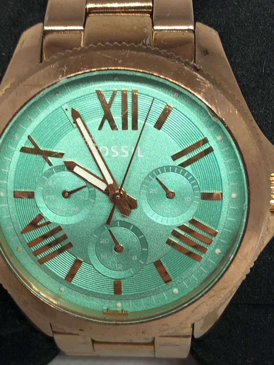 Fossil AM4540 Cecile Women Stainless Steel Analog Green Dial  display picture 1