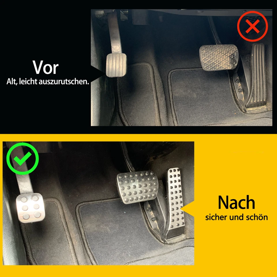 Juegos de pedales de reposapiés Cover para Mercedes Benz C E S CLK CLS SLK GLK SL clase AT - Imagen 2 de 4