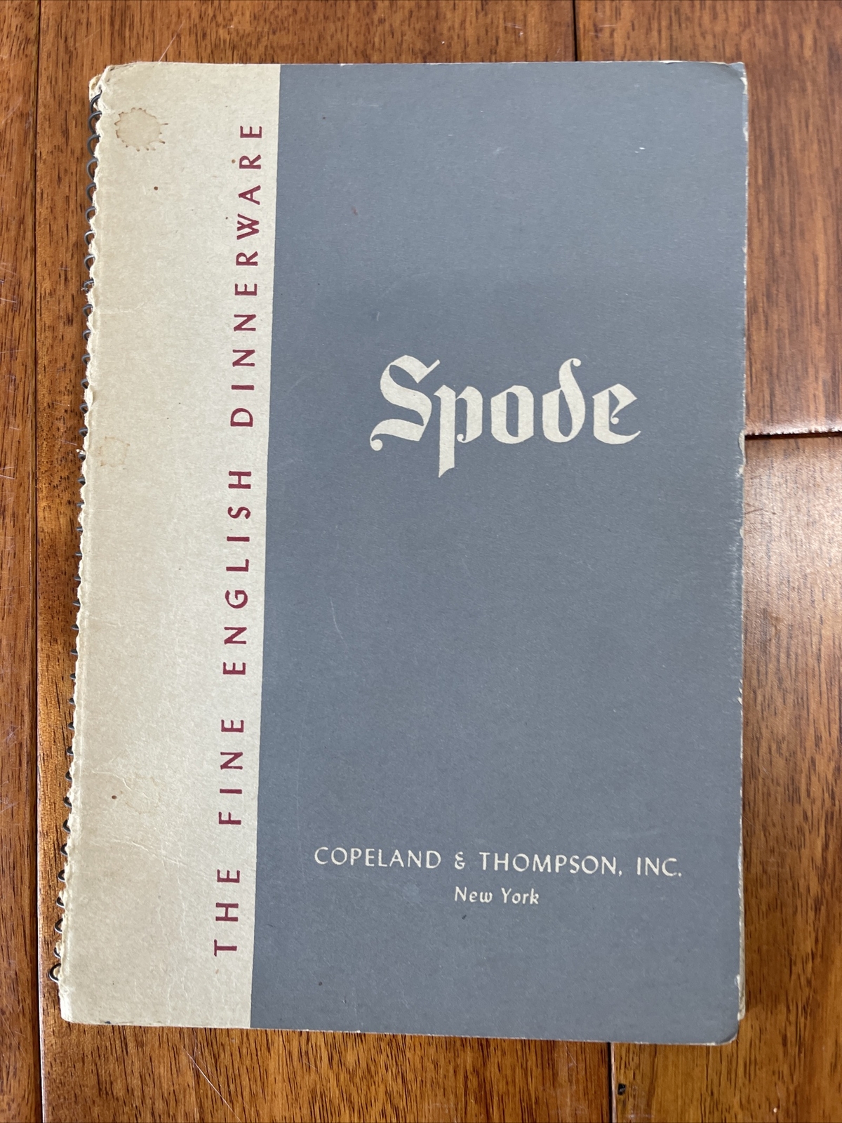SPODE The Fine English Dinnerware Small Wire Booklet History