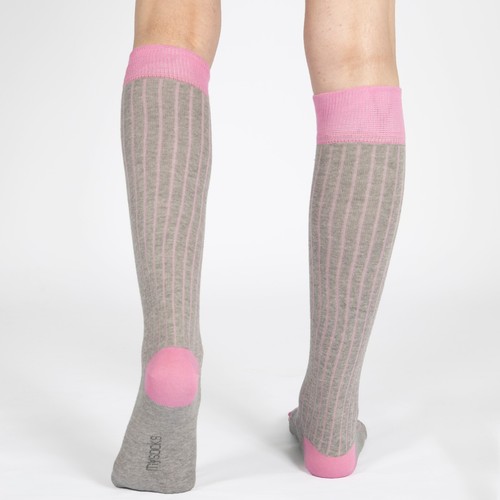 Mysocks Calzini Unisex Al Ginocchio a Costine Cotone Pettinato Punta Senza Cuciture - Foto 28 di 120