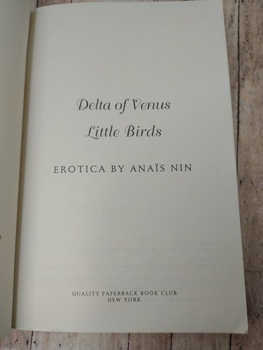 Delta of Venus & Little Birds By Anais Nin Paperback Book Club 1993 Erotica - Picture 5 of 9
