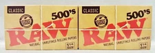 2 Boxes of Raw Classic Natural Unrefined 500's With Free Shipping